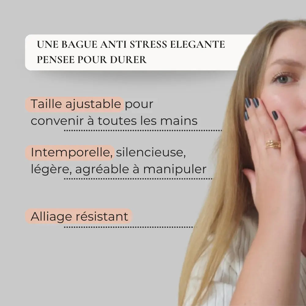 Bague Anti Stress Perles Rotatives | Oraya