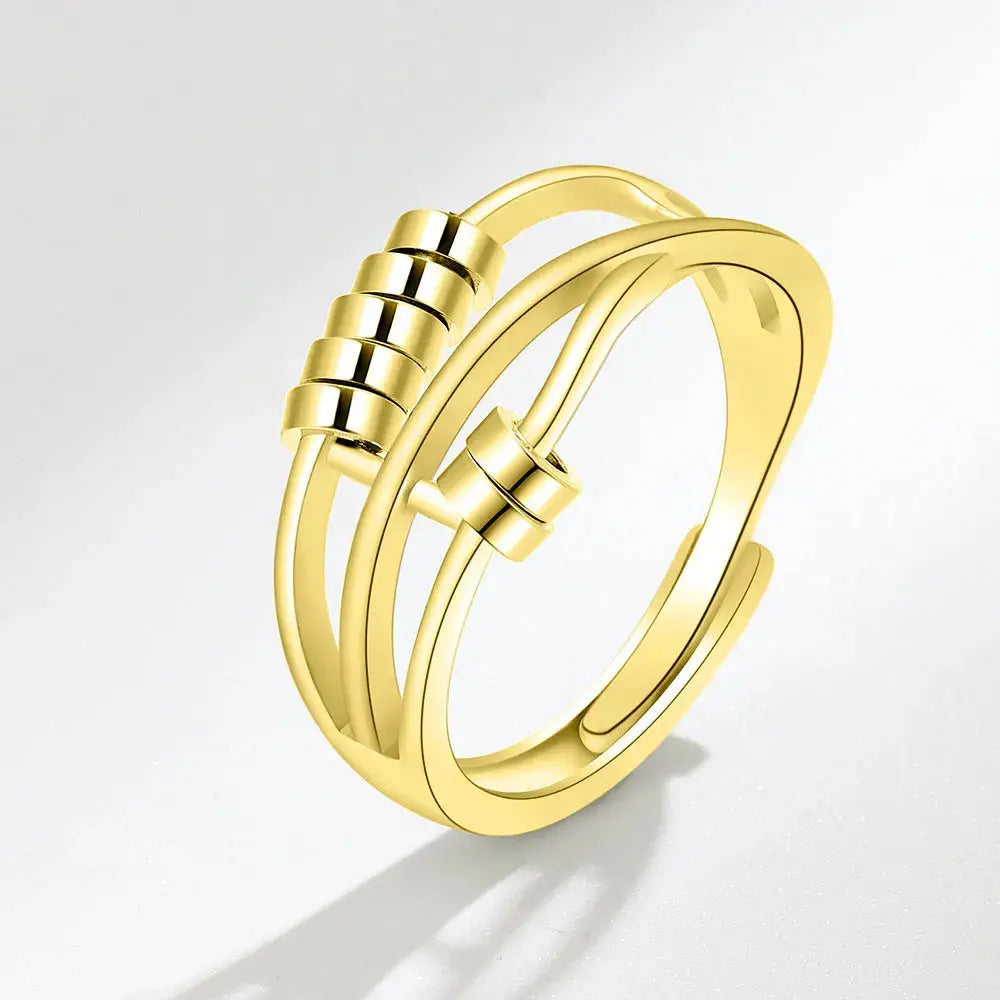 Bague Anti Stress Perles Rotatives | Oraya