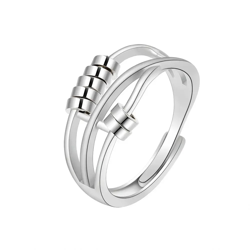 Bague Anti Stress Perles Rotatives | Oraya