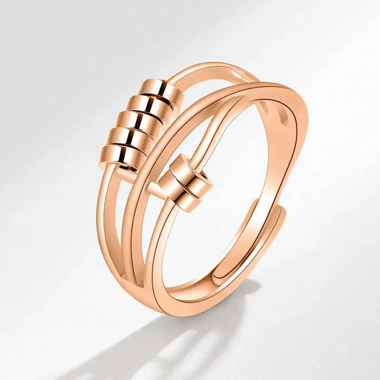 Bague Anti Stress Perles Rotatifs