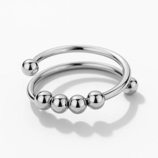 Bague Anti Stress Billes Rotatives | Nahia
