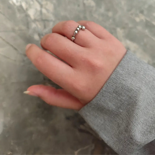 Bague Anti Stress Billes Rotatives | Nahia
